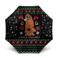 Where Is Jimbo James Marcus The Worm Umbrella Xmas Holiday Patterns - Wonder Print Shop