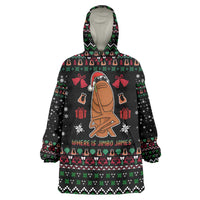 Where Is Jimbo James Marcus The Worm Wearable Blanket Hoodie Xmas Holiday Patterns - Wonder Print Shop