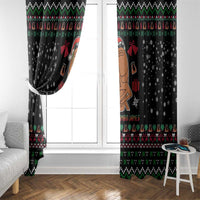 Where Is Jimbo James Marcus The Worm Window Curtain Xmas Holiday Patterns - Wonder Print Shop