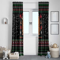 Where Is Jimbo James Marcus The Worm Window Curtain Xmas Holiday Patterns - Wonder Print Shop