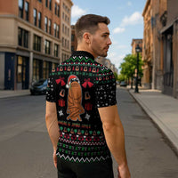 Where Is Jimbo James Marcus The Worm Zipper Polo Shirt Xmas Holiday Patterns - Wonder Print Shop