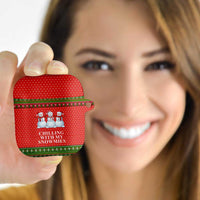 Chilling With My Snowmies Christmas AirPods Case Xmas Holiday Patterns - Wonder Print Shop