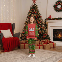 Chilling With My Snowmies Christmas Pajama Set Xmas Holiday Patterns - Wonder Print Shop