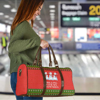 Chilling With My Snowmies Christmas Travel Bag Xmas Holiday Patterns - Wonder Print Shop
