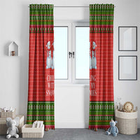 Chilling With My Snowmies Christmas Window Curtain Xmas Holiday Patterns - Wonder Print Shop