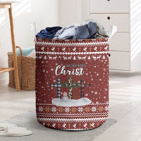 Christian Noel Christmas Laundry Basket Xmas Holiday Patterns - Wonder Print Shop
