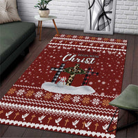 Christian Noel Christmas Area Rug Xmas Holiday Patterns - Wonder Print Shop