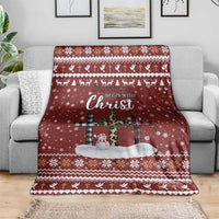 Christian Noel Christmas Blanket Xmas Holiday Patterns - Wonder Print Shop