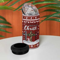 Christian Noel Christmas 4 in 1 Can Cooler Tumbler Xmas Holiday Patterns - Wonder Print Shop