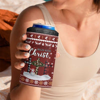 Christian Noel Christmas 4 in 1 Can Cooler Tumbler Xmas Holiday Patterns - Wonder Print Shop