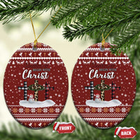 Christian Noel Christmas Ceramic Ornament Xmas Holiday Patterns - Wonder Print Shop