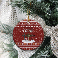 Christian Noel Christmas Ceramic Ornament Xmas Holiday Patterns - Wonder Print Shop