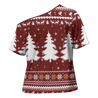 Christian Noel Christmas Cross Shoulder Shirt Xmas Holiday Patterns - Wonder Print Shop