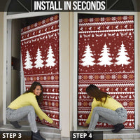 Christian Noel Christmas Door Cover Xmas Holiday Patterns - Wonder Print Shop