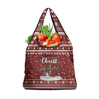 Christian Noel Christmas Grocery Bag Xmas Holiday Patterns - Wonder Print Shop