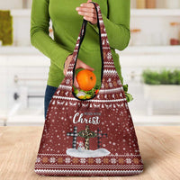 Christian Noel Christmas Grocery Bag Xmas Holiday Patterns - Wonder Print Shop