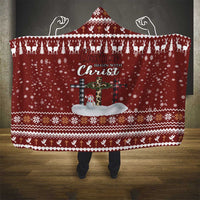 Christian Noel Christmas Hooded Blanket Xmas Holiday Patterns - Wonder Print Shop