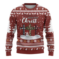 Christian Noel Christmas Ugly Christmas Sweater Xmas Holiday Patterns - Wonder Print Shop
