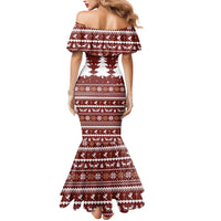 Christian Noel Christmas Mermaid Dress Xmas Holiday Patterns - Wonder Print Shop