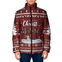 Christian Noel Christmas Padded Jacket Xmas Holiday Patterns - Wonder Print Shop