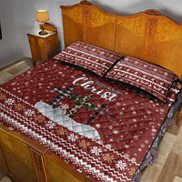 Christian Noel Christmas Quilt Bed Set Xmas Holiday Patterns - Wonder Print Shop