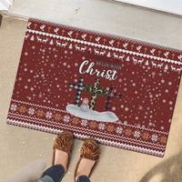 Christian Noel Christmas Rubber Doormat Xmas Holiday Patterns - undefined