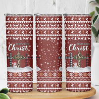 Christian Noel Christmas Skinny Tumbler Xmas Holiday Patterns - Wonder Print Shop