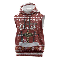 Christian Noel Christmas Sleeveless Hoodie Xmas Holiday Patterns - Wonder Print Shop