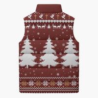Christian Noel Christmas Sleeveless Puffer Jacket Xmas Holiday Patterns - Wonder Print Shop