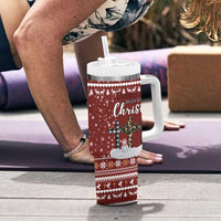 Christian Noel Christmas Tumbler With Handle Xmas Holiday Patterns - Wonder Print Shop