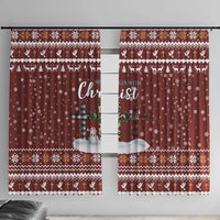 Christian Noel Christmas Window Curtain Xmas Holiday Patterns - Wonder Print Shop
