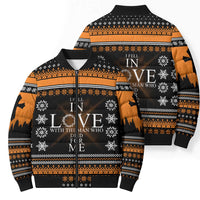Christian Xmas Christmas Bomber Puffer Jacket Xmas Holiday Patterns