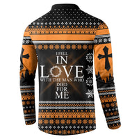 Christian Xmas Christmas Button Sweatshirt Xmas Holiday Patterns
