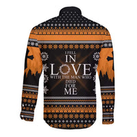 Christian Xmas Christmas Long Sleeve Button Shirt Xmas Holiday Patterns