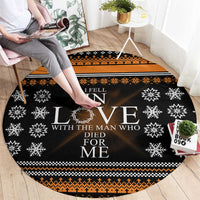 Christian Xmas Christmas Round Carpet Xmas Holiday Patterns