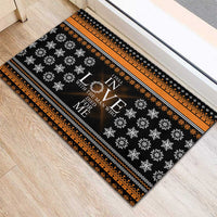 Christian Xmas Christmas Rubber Doormat Xmas Holiday Patterns