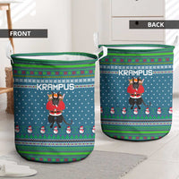 Merry Krampus Christmas Laundry Basket Xmas Holiday Patterns - Wonder Print Shop