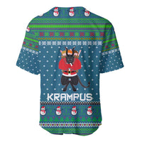Merry Krampus Christmas Baseball Jersey Xmas Holiday Patterns - Wonder Print Shop