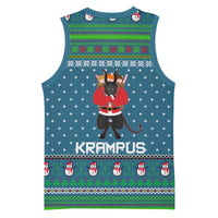 Merry Krampus Christmas Basketball Jersey Xmas Holiday Patterns - Wonder Print Shop