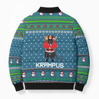 Merry Krampus Christmas Bomber Puffer Jacket Xmas Holiday Patterns - Wonder Print Shop