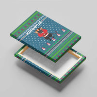 Merry Krampus Christmas Canvas Wall Art Xmas Holiday Patterns - Wonder Print Shop