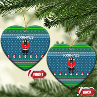 Merry Krampus Christmas Ceramic Ornament Xmas Holiday Patterns - Wonder Print Shop