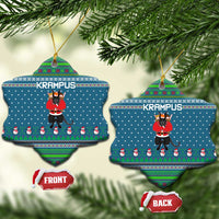 Merry Krampus Christmas Ceramic Ornament Xmas Holiday Patterns - Wonder Print Shop