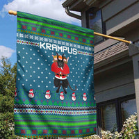 Merry Krampus Christmas Garden Flag Xmas Holiday Patterns - Wonder Print Shop