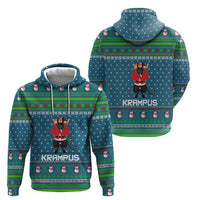 Merry Krampus Christmas Hoodie Xmas Holiday Patterns - Wonder Print Shop