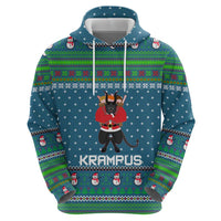 Merry Krampus Christmas Hoodie Xmas Holiday Patterns - Wonder Print Shop