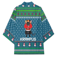 Merry Krampus Christmas Kimono Xmas Holiday Patterns - Wonder Print Shop