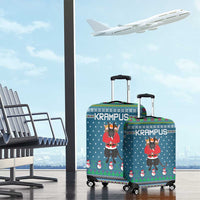 Merry Krampus Christmas Luggage Cover Xmas Holiday Patterns - Wonder Print Shop