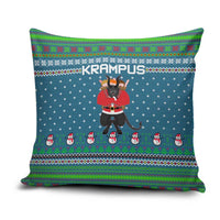 Merry Krampus Christmas Pillow Cover Xmas Holiday Patterns - Wonder Print Shop
