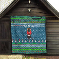 Merry Krampus Christmas Quilt Xmas Holiday Patterns - Wonder Print Shop
